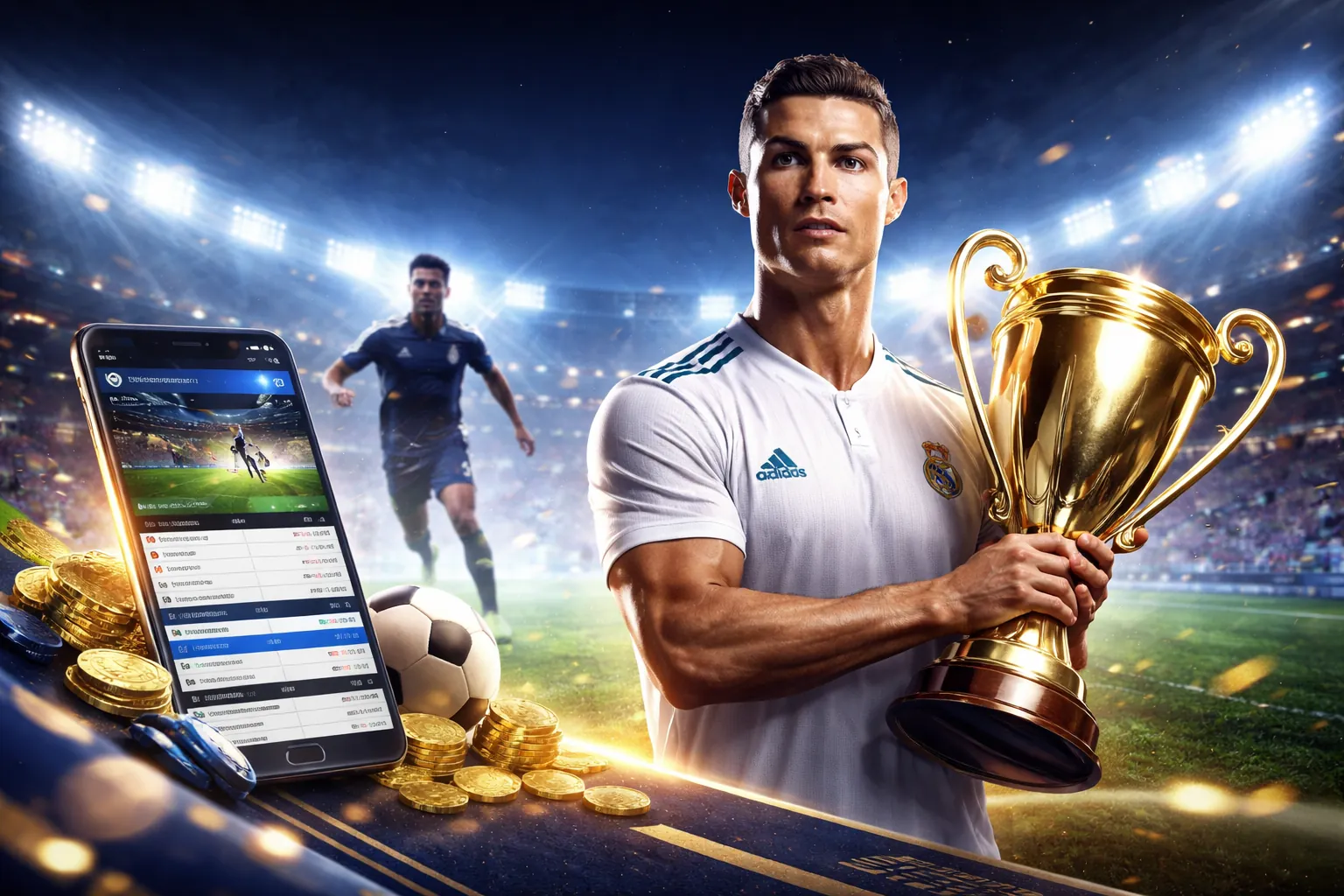 Hình ảnh quảng cáo 1xBet Giấy phép Tây Ban Nha với các trò chơi cá cược sôi động